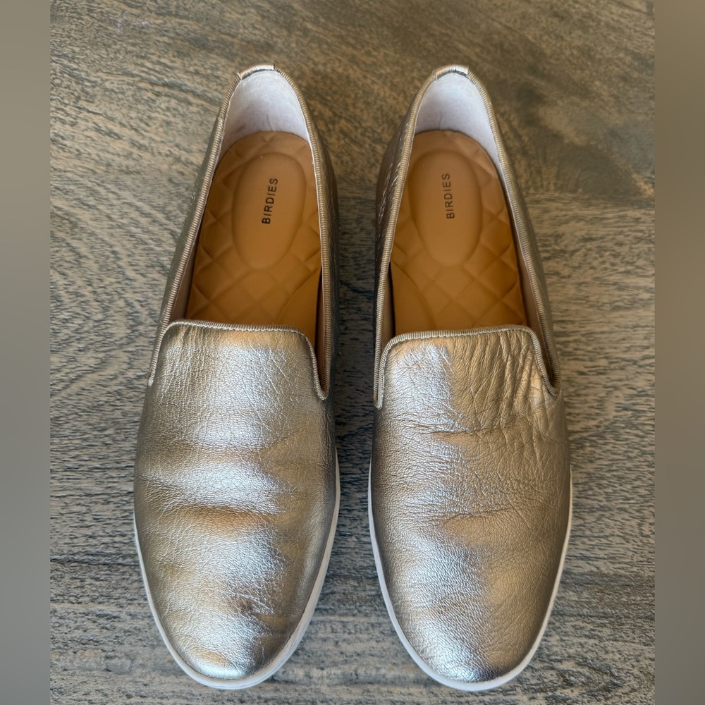 Birdies The Swift leather sneaker- gold
